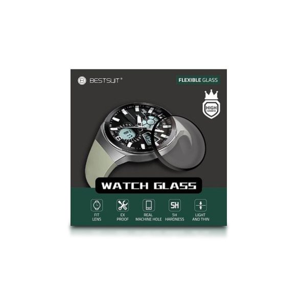 Huawei Watch GT üveg képernyővédő fólia - Bestsuit Flexible Nano Glass 5H
