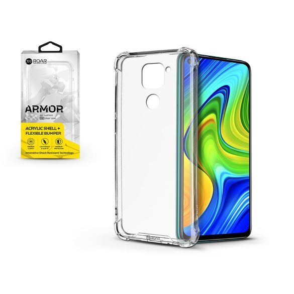 Xiaomi Redmi Note 9 szilikon hátlap - Roar Armor Gel - átlátszó