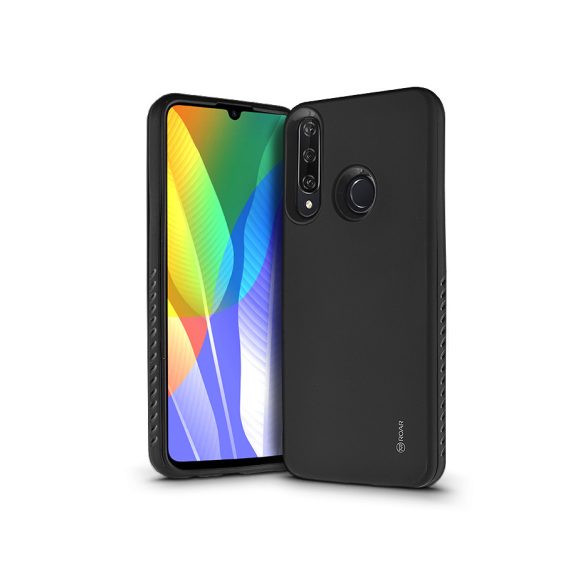 Huawei Y6P ütésálló hátlap - Roar Rico Hybrid - fekete