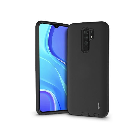 Xiaomi Redmi 9 ütésálló hátlap - Roar Rico Hybrid - fekete