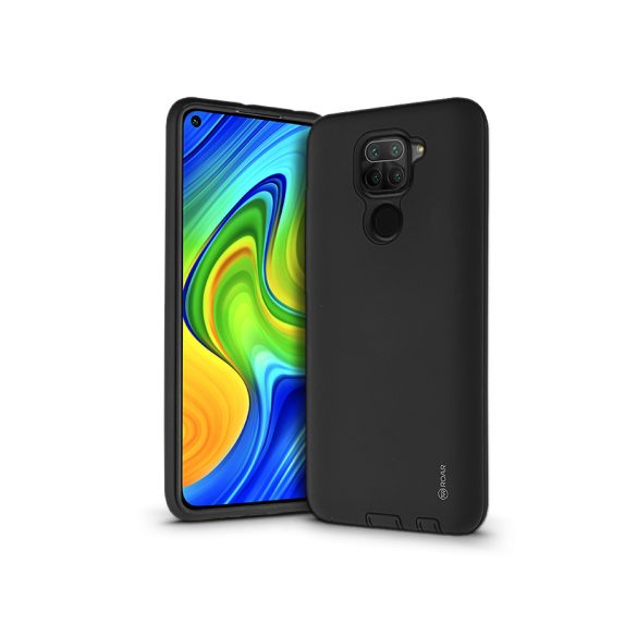 Xiaomi Redmi Note 9 ütésálló hátlap - Roar Rico Hybrid - fekete