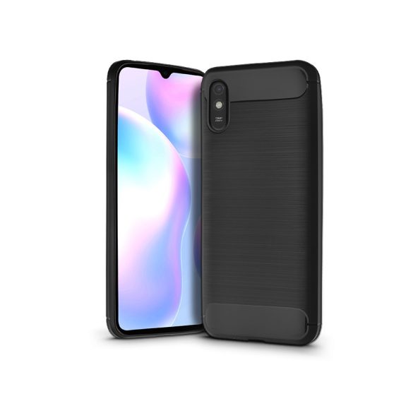 Xiaomi Redmi 9A/9AT szilikon hátlap - Carbon - fekete