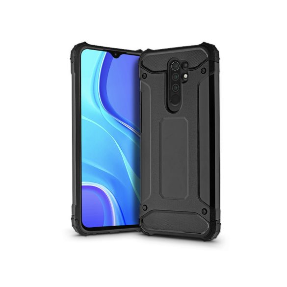 Xiaomi Redmi 9 ütésálló hátlap - Armor - fekete