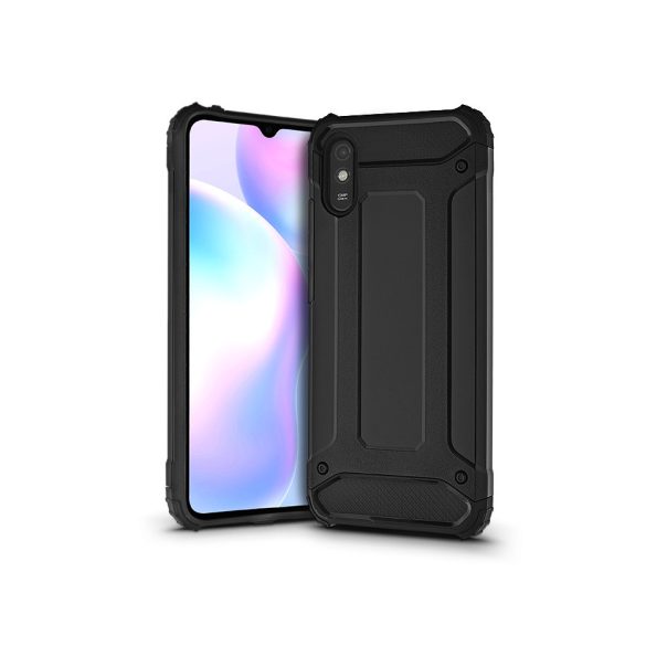 Xiaomi Redmi 9A/9AT ütésálló hátlap - Armor - fekete