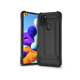   Samsung A217F Galaxy A21s ütésálló hátlap - Armor - fekete