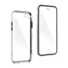 Apple iPhone 12 Mini mágneses, 2 részes hátlap előlapi üveggel - Magneto 360 - ezüst