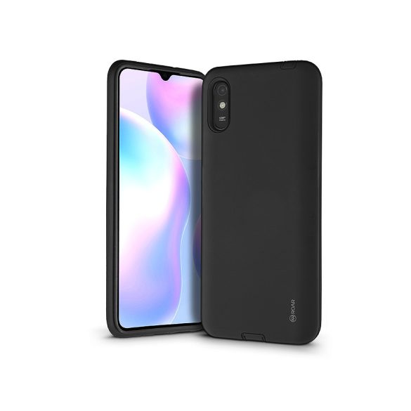 Xiaomi Redmi 9A ütésálló hátlap - Roar Rico Hybrid - fekete