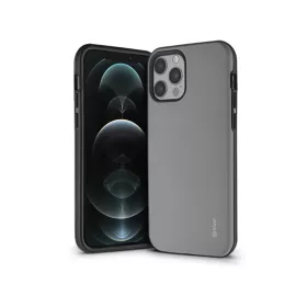   Apple iPhone 12/12 Pro ütésálló hátlap - Roar Rico Hybrid - szürke