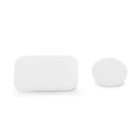   Fém ellenlapka darab mágneses autós tartóhoz - Badge for Magnet Car Holder      Leather - 1+1 db/csomag - fehér (ECO csomagolás)