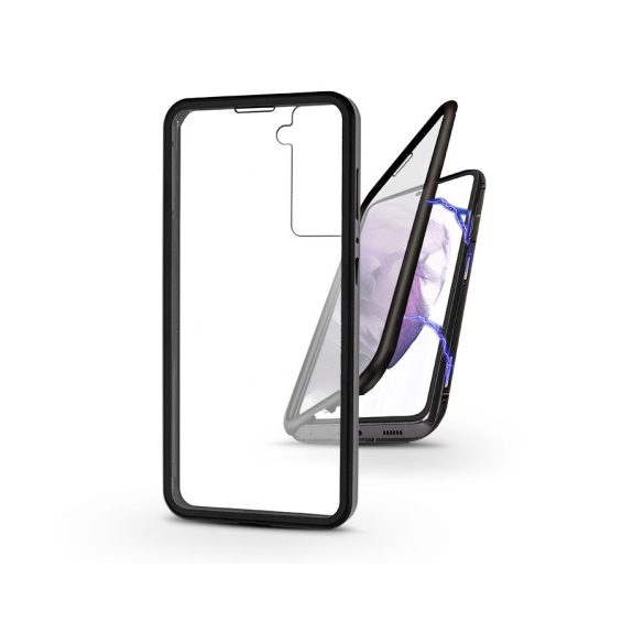 Samsung G996F Galaxy S21+ mágneses, 2 részes hátlap előlapi üveggel - Magneto 360 - fekete