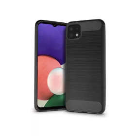   Samsung A226B Galaxy A22 5G szilikon hátlap - Carbon - fekete