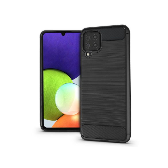 Samsung A225F Galaxy A22 4G szilikon hátlap - Carbon - fekete