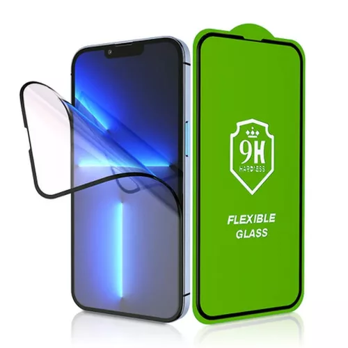 Apple iPhone 13 Mini rugalmas üveg képernyővédő fólia - Bestsuit Flexglass 3D   Full Cover - fekete