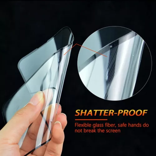 Apple iPhone 13 Mini rugalmas üveg képernyővédő fólia - Bestsuit Flexglass 3D   Full Cover - fekete