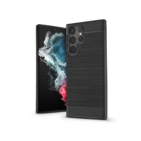   Samsung S908B Galaxy S22 Ultra 5G szilikon hátlap - Carbon - fekete