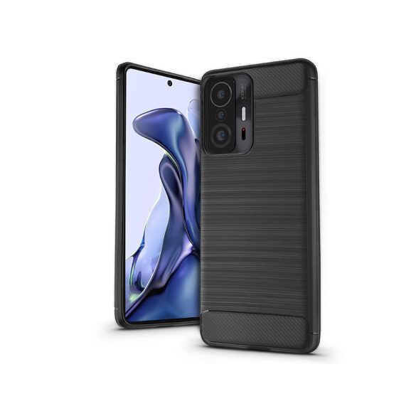 Xiaomi 11T 5G/11T Pro 5G szilikon hátlap - Carbon - fekete