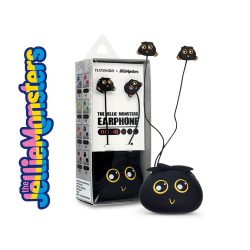   Jellie Monsters vezetékes fülhallgató 3,5 mm jack csatlakozóval - Ylfashion     YLFS-01 - fekete