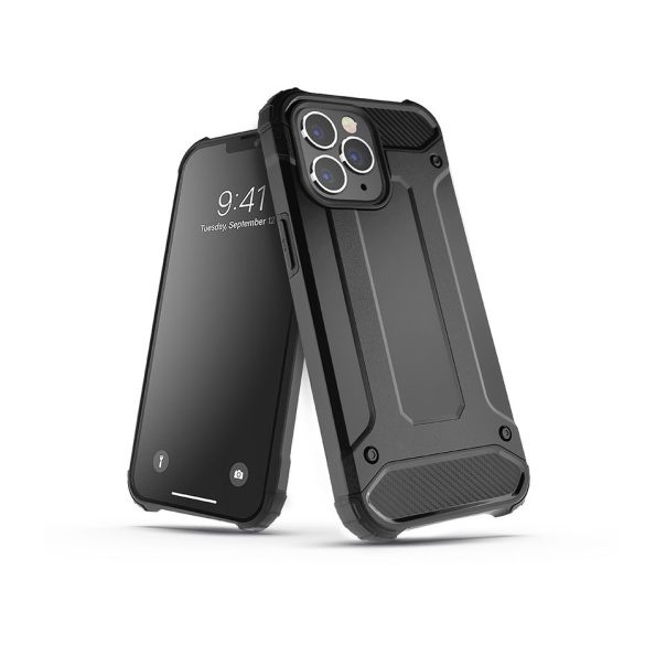 Samsung A135F Galaxy A13 4G ütésálló hátlap - Armor - fekete
