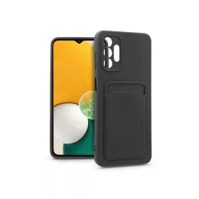   Samsung A136U Galaxy A13 5G/Galaxy A04s szilikon hátlap kártyatartóval - Card   Case - fekete