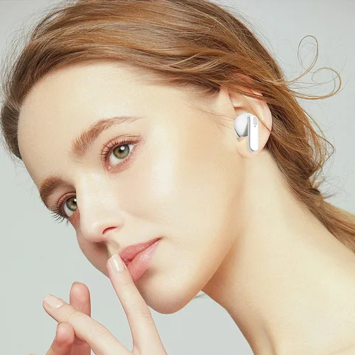 TWS Bluetooth sztereó headset v5.0 + töltőtok - Y113 True Wireless Earphones    with Charging Case - fehér