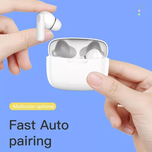 TWS Bluetooth sztereó headset v5.0 + töltőtok - Y113 True Wireless Earphones    with Charging Case - fehér