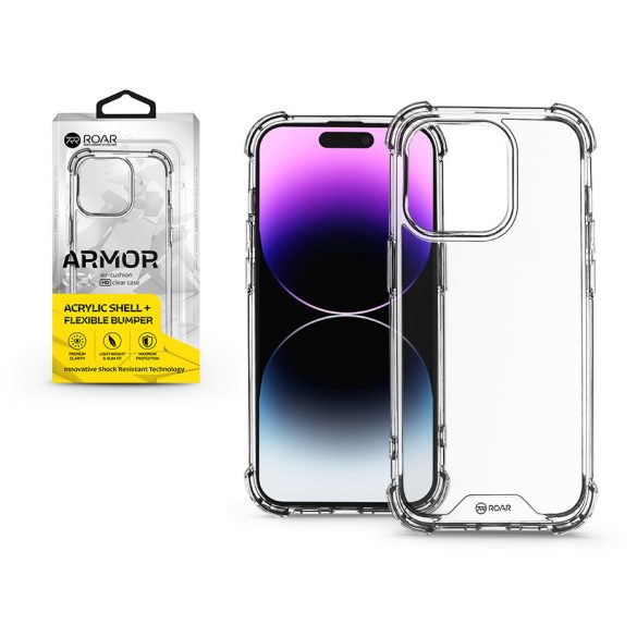 Apple iPhone 14 Pro szilikon hátlap - Roar Armor Gel - átlátszó