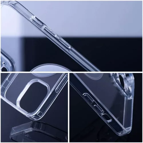 Apple iPhone 13 Pro Max szilikon hátlap - Clear Mag Cover - átlátszó