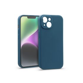 Haffner Matt szilikon tok - Apple iPhone 14 - kék