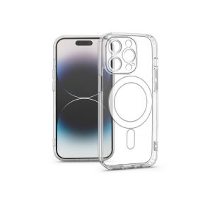   Haffner Clear Mag Cover kameravédős szilikon tok - Apple iPhone 14 Pro - átlátszó