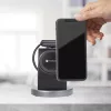 Forcell Qi univerzális vezeték nélküli töltő állomás - 15W - Forcell Solid      Magsafe 3in1 Wireless Charger for iPhone + iWatch + AirPods - fekete