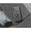 Samsung A135F Galaxy A13 4G ütésálló hátlap gyűrűvel és kameravédővel - Slide   Armor - fekete