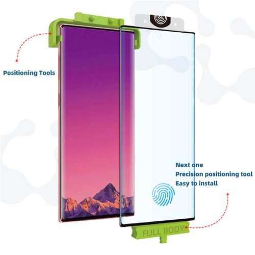 Samsung SM-S918 Galaxy S23 Ultra rugalmas üveg képernyővédő fólia - Bestsuit    Flexglass 3D Full Cover Biomaster - fekete