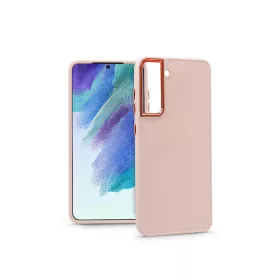   Samsung G990B Galaxy S21 FE 5G szilikon hátlap - Frame - rózsaszín