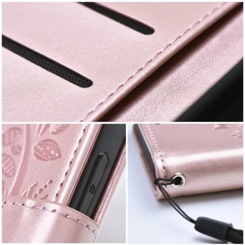 Mezzo Book Flip bőrtok - Samsung SM-A546 Galaxy A54 5G - rose gold