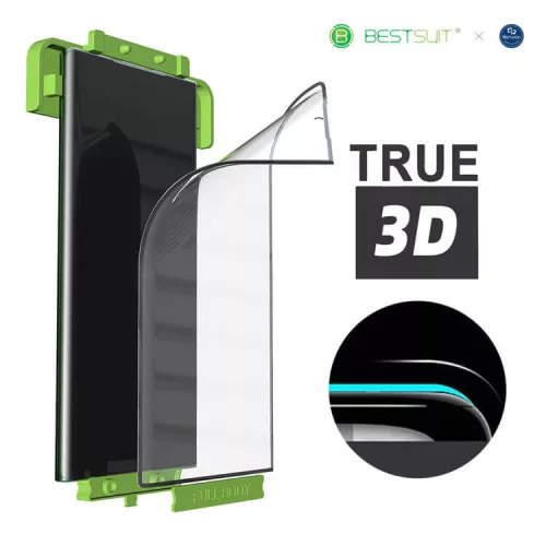 Xiaomi 13 Pro rugalmas üveg képernyővédő fólia - Bestsuit Flexglass 3D Full Cover Biomaster - fekete