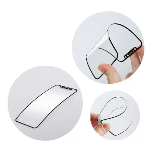 Xiaomi 13 Pro rugalmas üveg képernyővédő fólia - Bestsuit Flexglass 3D Full Cover Biomaster - fekete