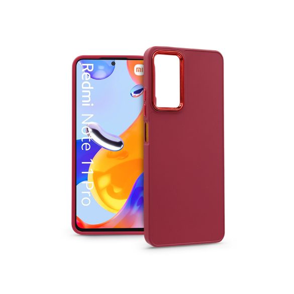 Xiaomi Redmi Note 11 Pro/Redmi Note 11 Pro 5G szilikon hátlap - Frame - magenta