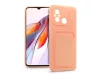 Xiaomi Redmi 12C szilikon hátlap kártyatartóval - Card Case - rózsaszín