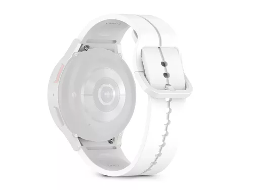 Samsung Galaxy Watch 4 / 5 / 5 Pro / 6 szilikon 20 mm-es sport szíj -           40/42/43/44/45/46/47 mm - fehér (ECO csomagolás)