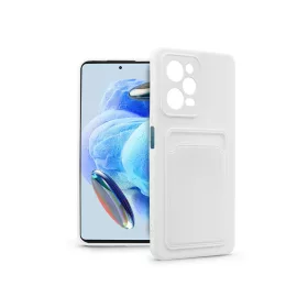   Xiaomi Redmi Note 12 Pro 5G/Poco X5 Pro 5G szilikon hátlap kártyatartóval - Card Case - fehér