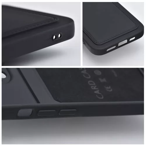 Xiaomi Redmi Note 12 Pro 5G/Poco X5 Pro 5G szilikon hátlap kártyatartóval - CardCase - fekete