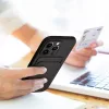 Xiaomi Redmi Note 12 Pro+ 5G szilikon hátlap kártyatartóval - Card Case - fekete