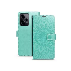   Mezzo Book Flip bőrtok - Xiaomi Redmi Note 12 Pro 5G/Poco X5 Pro 5G - mandala   zöld