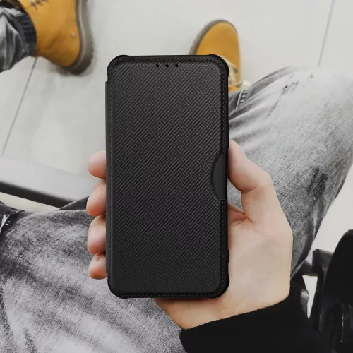 Razor Book Flip bőrtok - Xiaomi Redmi Note 12 Pro 5G/Poco X5 Pro 5G - fekete