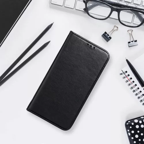 Smart Magneto Book Flip bőrtok - Xiaomi Redmi Note 12 Pro+ 5G - fekete