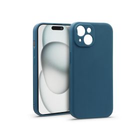 Haffner Matt szilikon tok - Apple iPhone 15 - kék