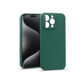 Haffner Matt szilikon tok - Apple iPhone 15 Pro - zöld
