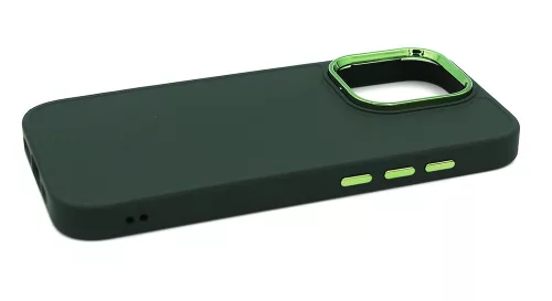 Apple iPhone 15 Pro szilikon hátlap - Frame - zöld