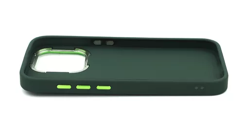 Apple iPhone 15 Pro szilikon hátlap - Frame - zöld