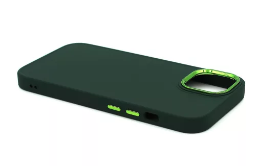 Apple iPhone 15 szilikon hátlap - Frame - zöld